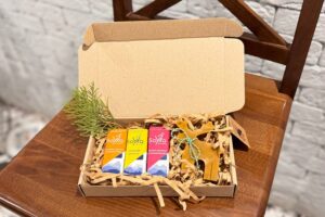 Набір №1 - 3 батончики шоколаду + свічка Лось