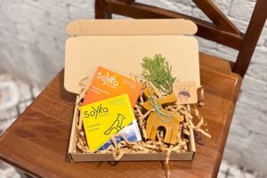 Набір №2 - 2 шоко-плитки + свічка Лось