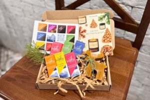 Набір №3 - 6 шоко-батончиків + свічка Лось